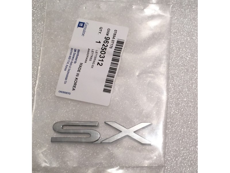 Купить Надпись SX на Ланос, Сенс в Украине